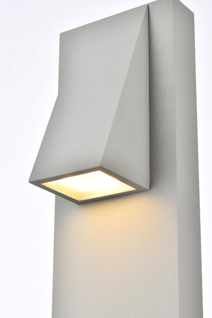 Raine Integrated LED wall sconce in silver