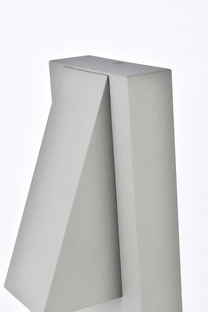 Raine Integrated LED wall sconce in silver