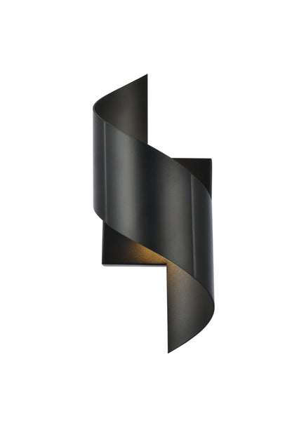 Raine Integrated LED wall sconce  in black