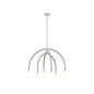 6-Light Chandelier in Brushed Nickel Brushed Nickel