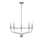 5-Light Chandelier in Brushed Nickel Brushed Nickel