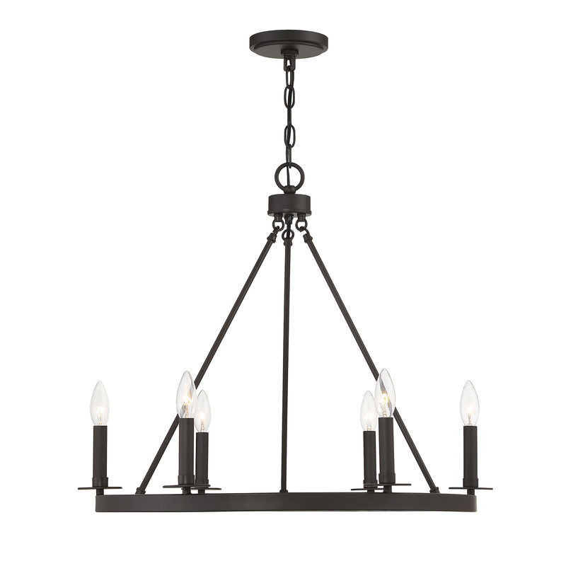 6-Light Chandelier in Oil Rubbed Bronze Oil Rubbed Bronze
