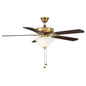 52" 2-Light Ceiling Fan in Natural Brass Natural Brass