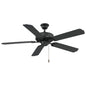52" Outdoor Ceiling Fan in Matte Black Matte Black
