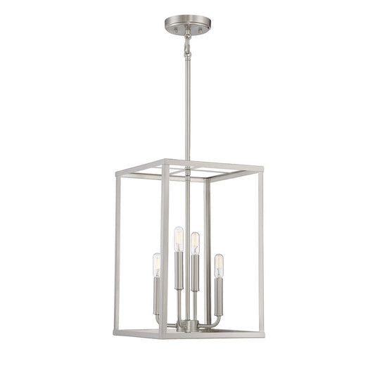4-Light Pendant in Brushed Nickel Brushed Nickel
