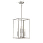 4-Light Pendant in Brushed Nickel Brushed Nickel