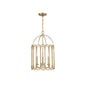 3-Light Pendant in Natural Brass Natural Brass
