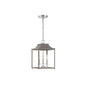 3-Light Pendant in Gray with Polished Nickel Gray with Polished Nickel