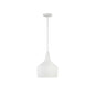 1-Light Pendant in Bisque White Bisque White