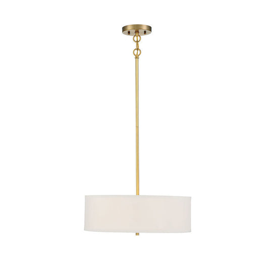 3-Light Pendant in Warm Brass Warm Brass