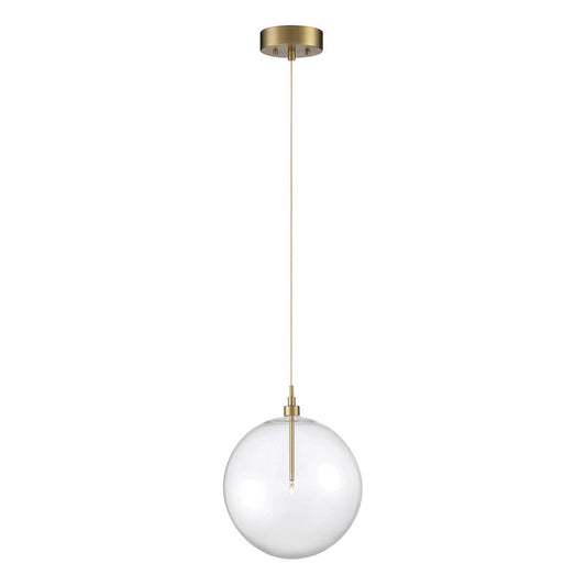 1-Light Pendant in Natural Brass Natural Brass