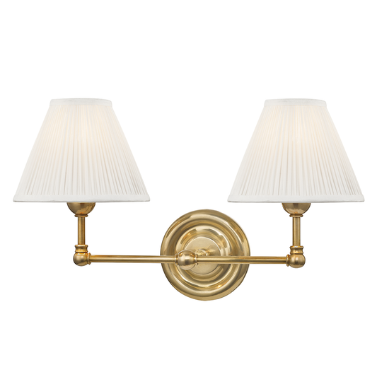Classic No.1 Wall Sconce with Aged Brass Finish