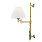 Classic No.1 Plug-in Sconce with Aged Brass Finish
