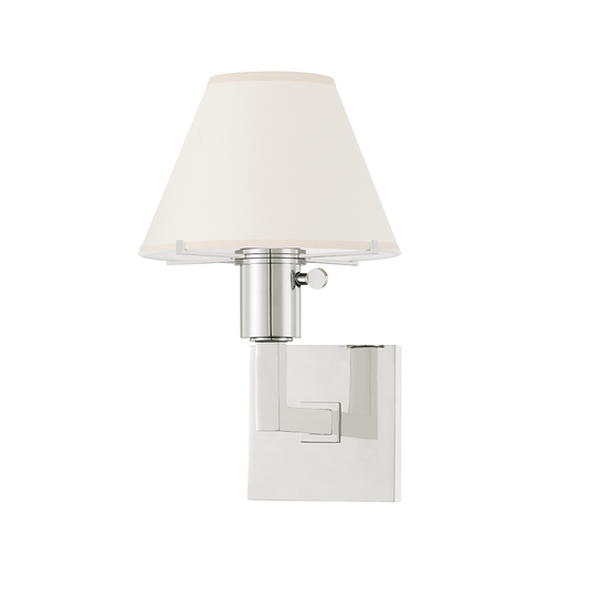 Leeds Wall Sconce with Polished Nickel Finish
