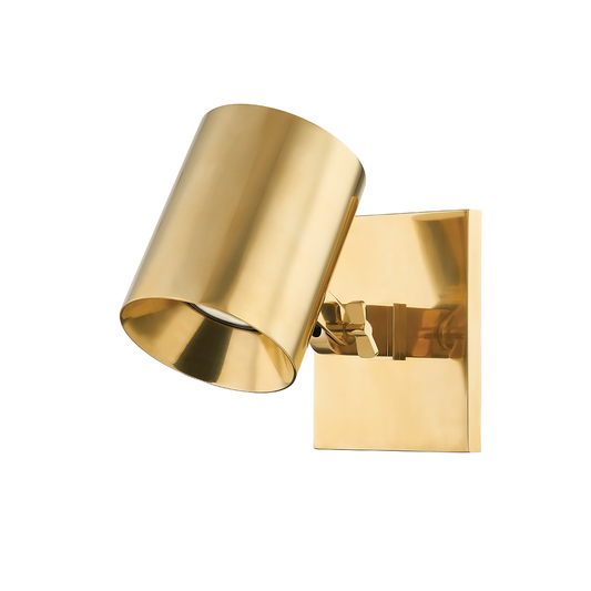 HIGHGROVE Wall Sconce with Aged Brass Finish