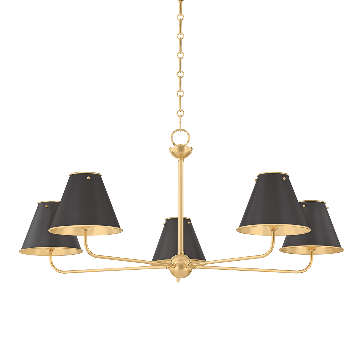 Burghley Chandelier with AGED BRASS/DISTRESSED BRONZE Finish