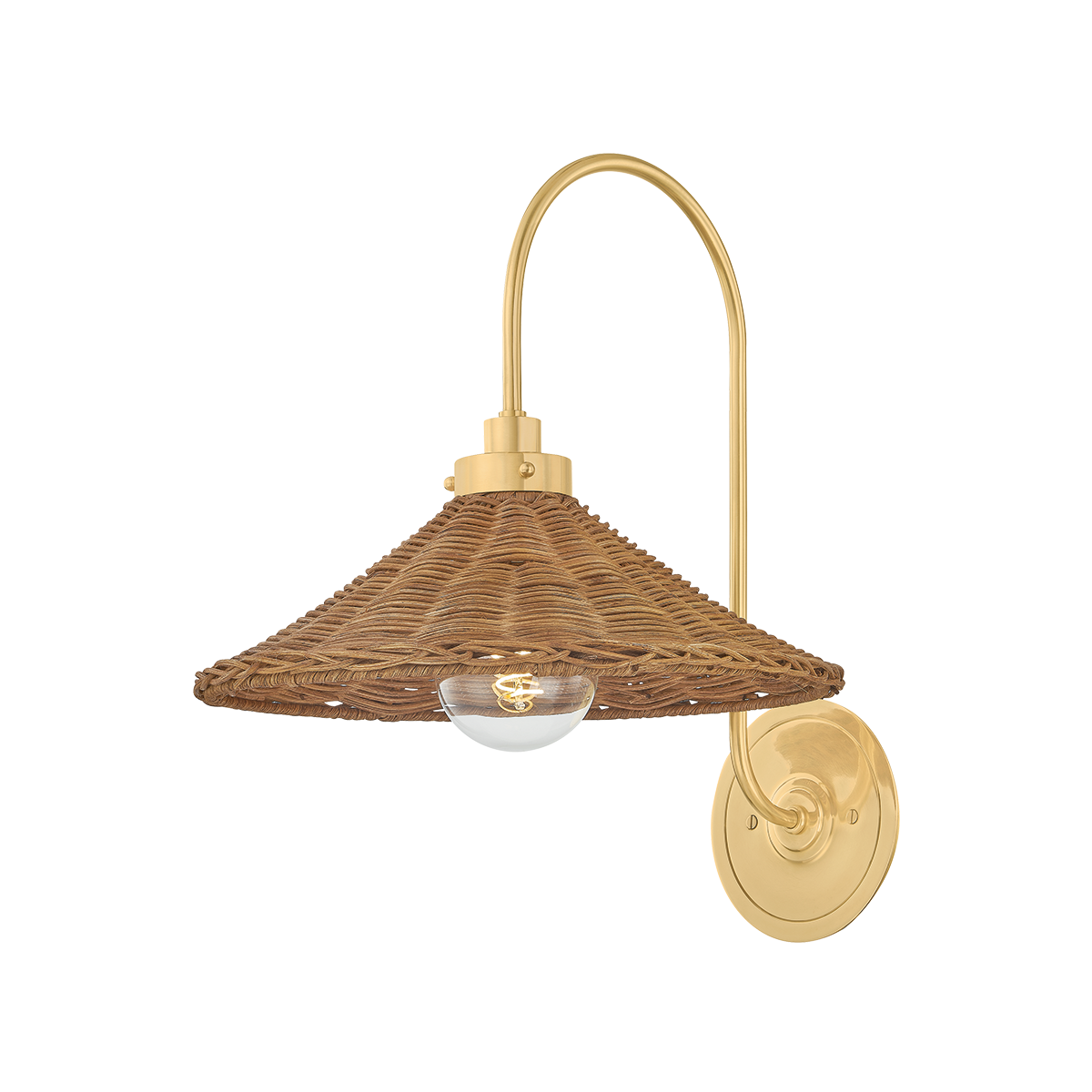 Kensington Wall Sconce with AGED BRASS Finish