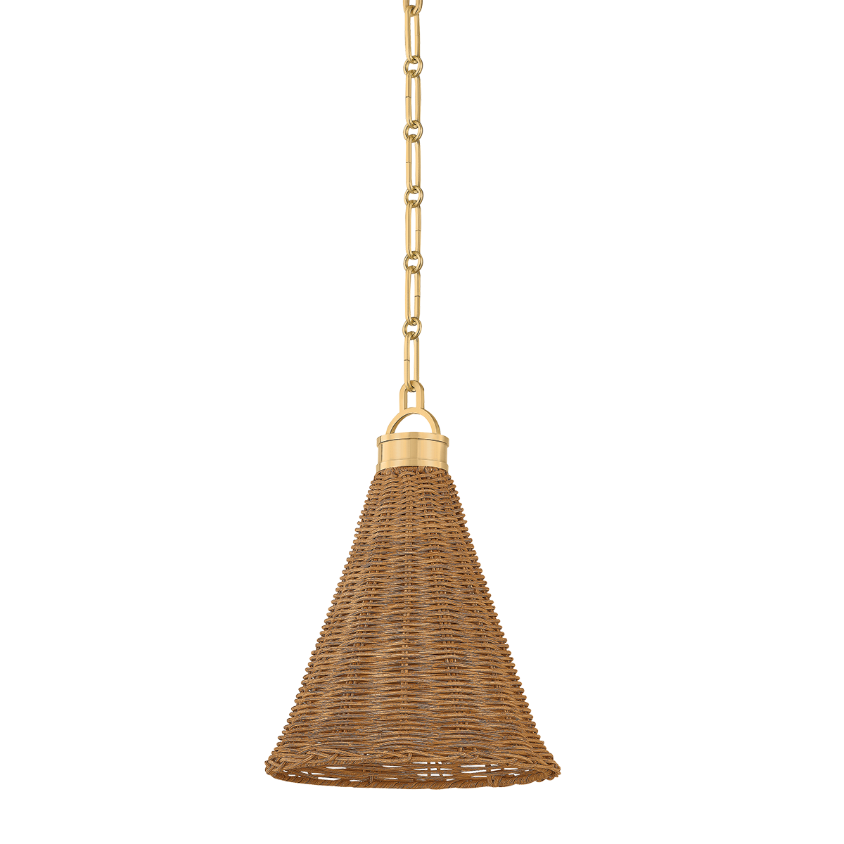 Kensington Pendant with AGED BRASS Finish