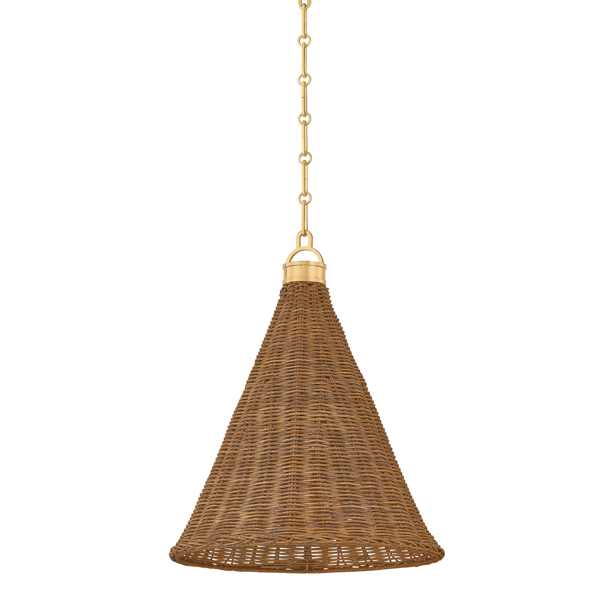 Kensington Pendant with AGED BRASS Finish