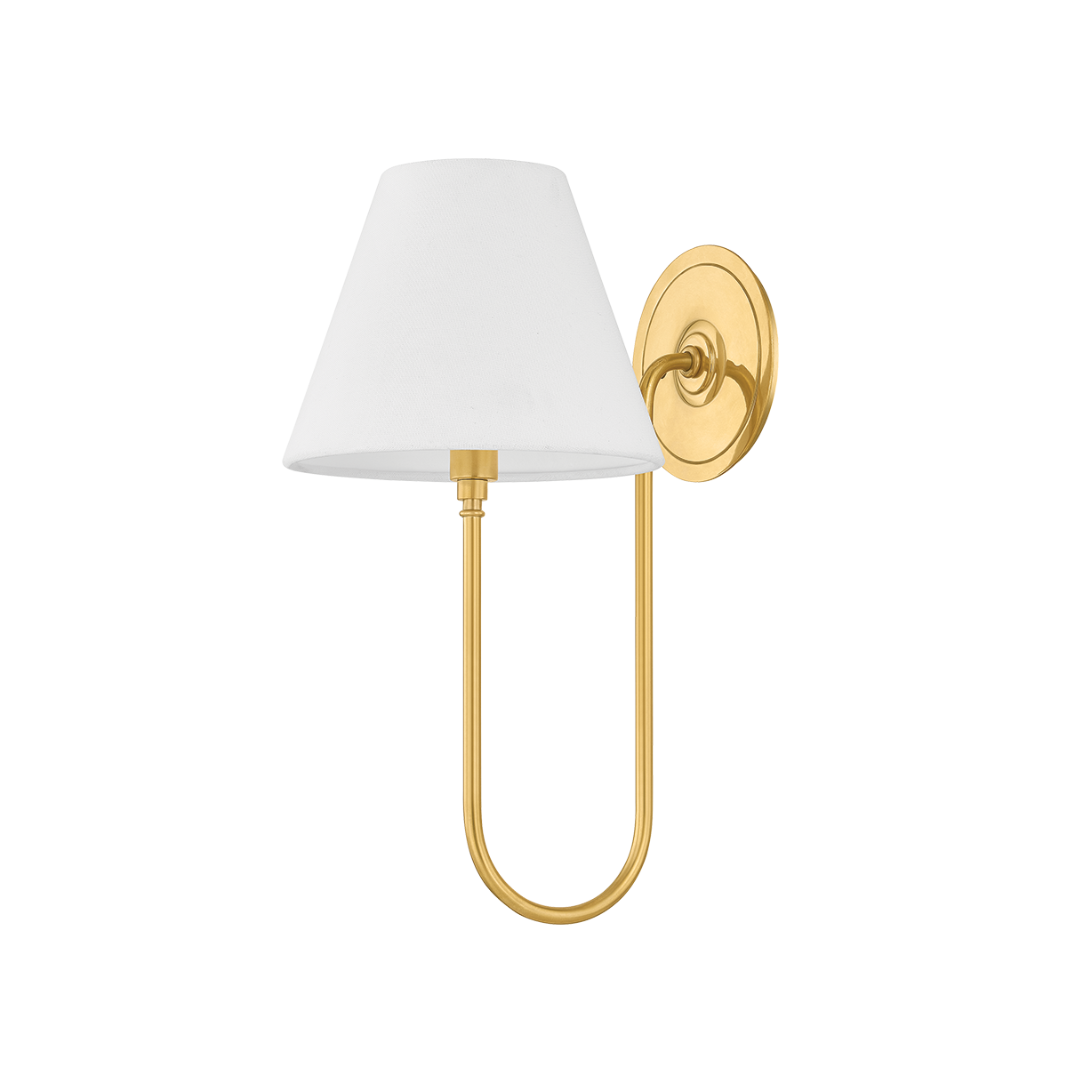 Hawthorne Wall Sconce with AGED BRASS Finish