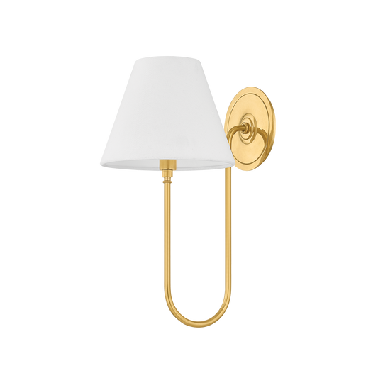 Hawthorne Wall Sconce with AGED BRASS Finish