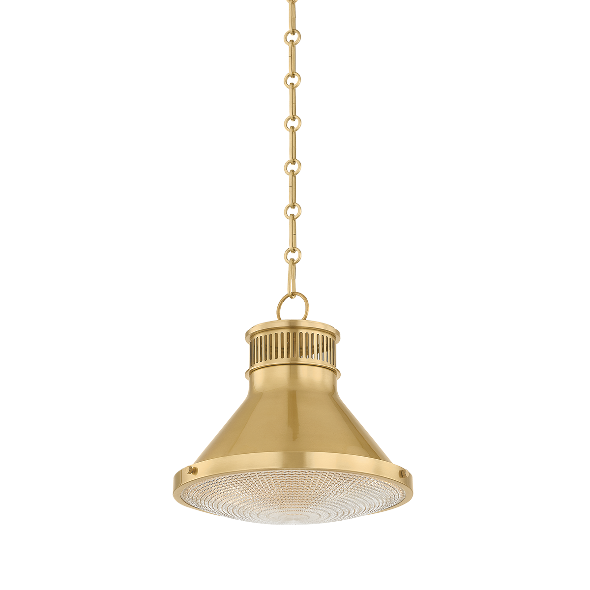 Highclere Pendant with AGED BRASS Finish