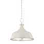 Painted No.1 Pendant with POLISHED NICKEL/OFF-WHITE Finish