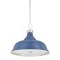 Painted No. 1 Pendant with POLISHED NICKEL/SOFT FRENCH BLUE Finish