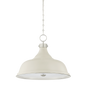 Painted No. 1 Pendant with POLISHED NICKEL/OFF-WHITE Finish