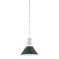 Painted No.2 Pendant with POLISHED NICKEL/SOFT STUDIO GREEN Finish
