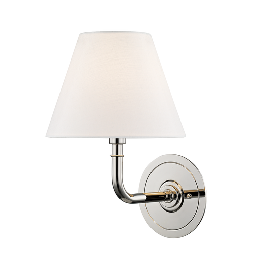 Signature No.1 Wall Sconce with Polished Nickel Finish
