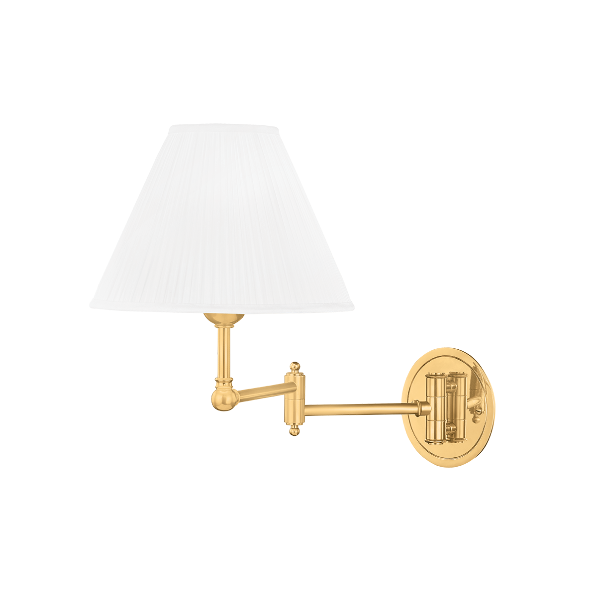 Signature No.1 Wall Sconce with Aged Brass Finish