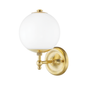 Sphere No.1 Wall Sconce with Aged Brass Finish
