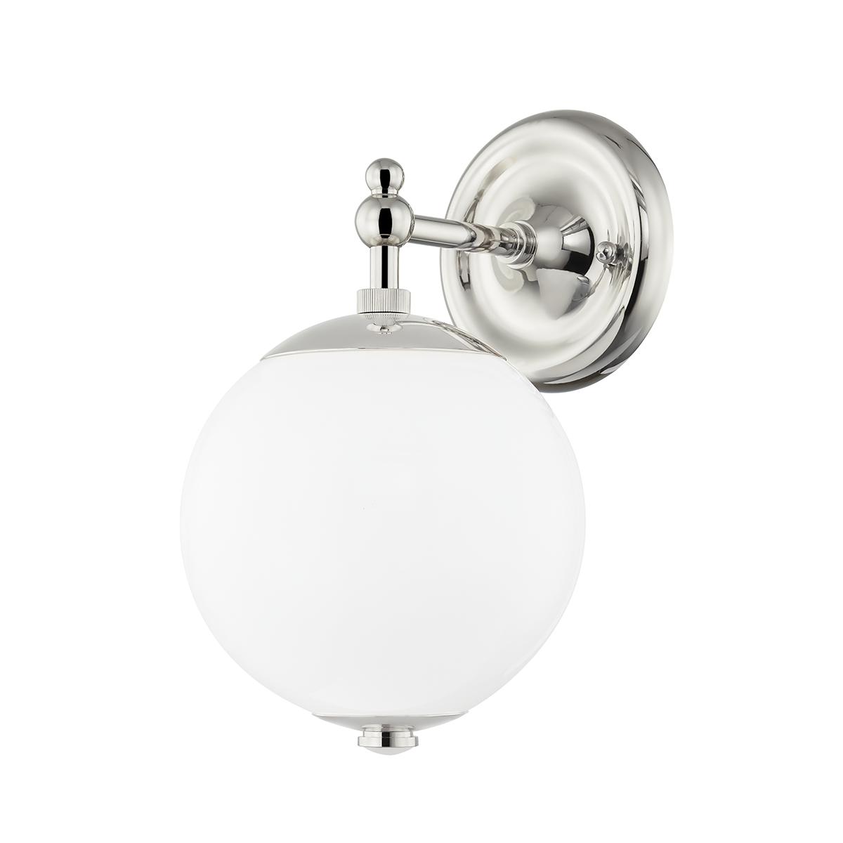 Sphere No.1 Wall Sconce with Polished Nickel Finish