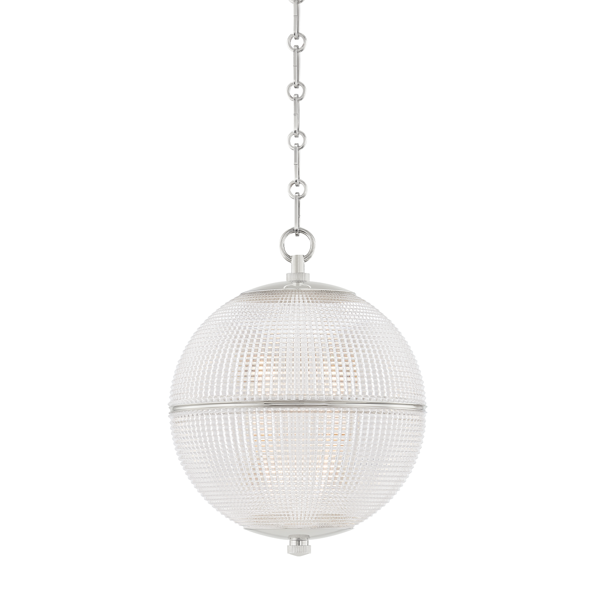 Sphere No. 3 Pendant with Polished Nickel Finish