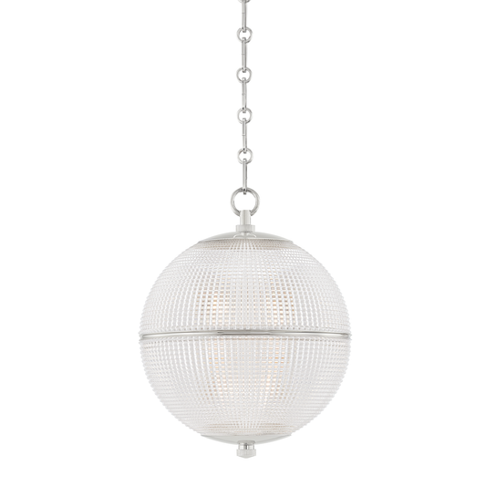 Sphere No. 3 Pendant with Polished Nickel Finish