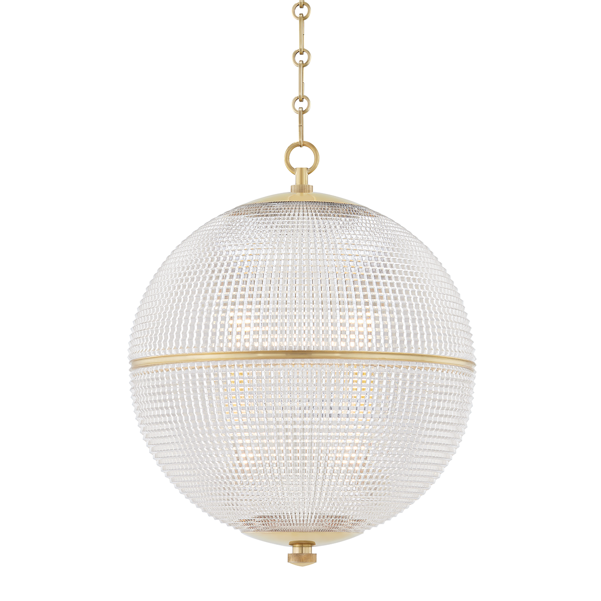 Sphere No. 3 Pendant with Aged Brass Finish