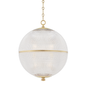 Sphere No. 3 Pendant with Aged Brass Finish