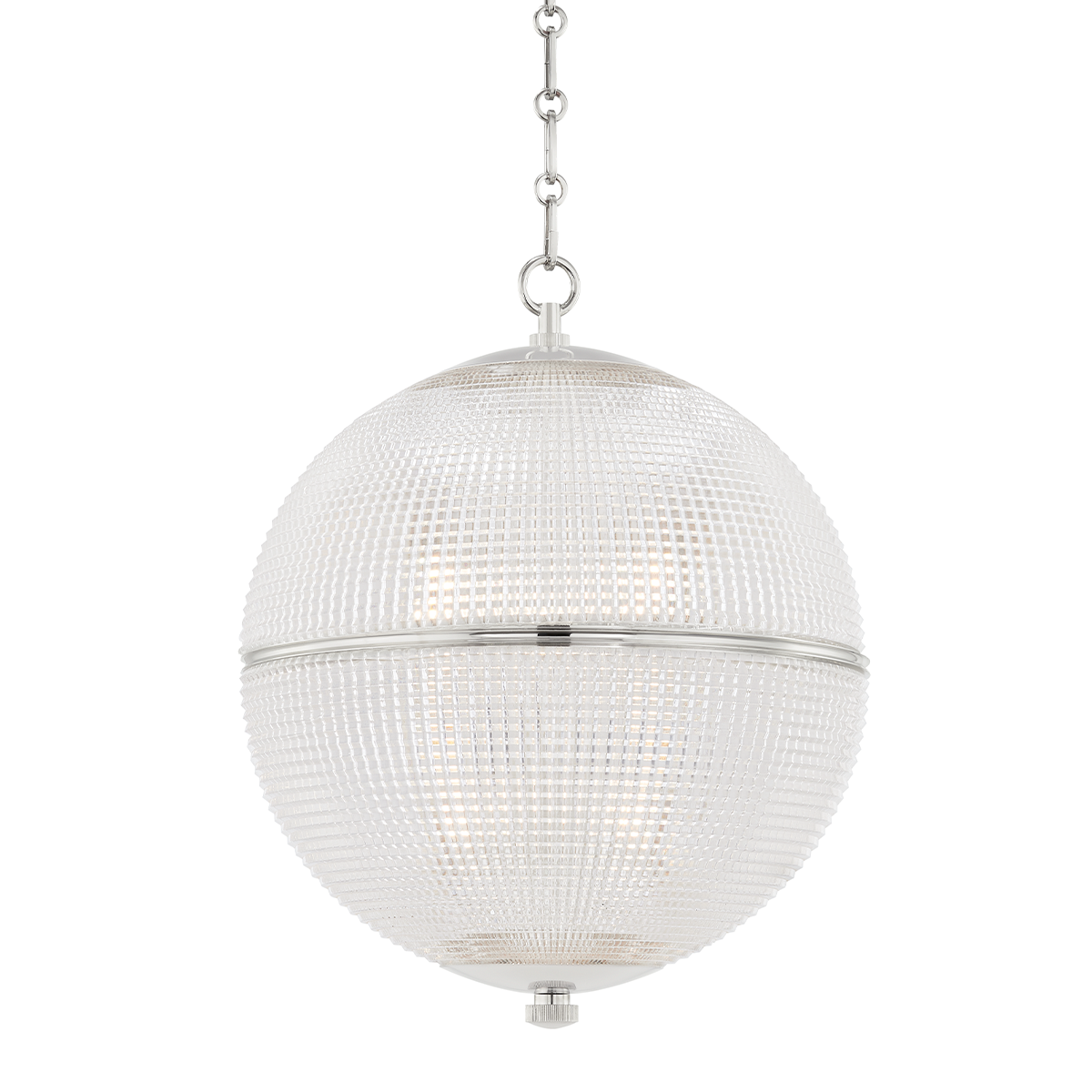 Sphere No. 3 Pendant with Polished Nickel Finish