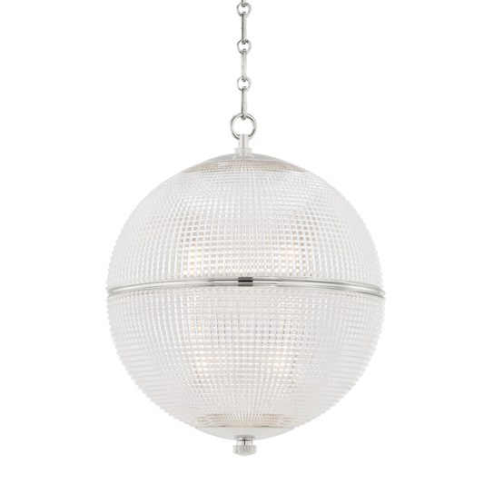 Sphere No. 3 Pendant with Polished Nickel Finish