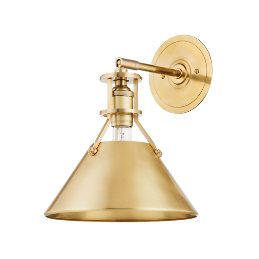METAL NO. 2 Wall Sconce with Aged Brass Finish