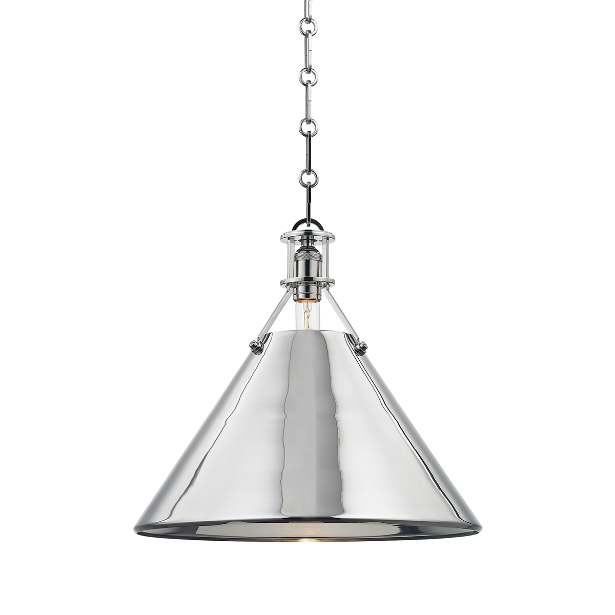 Metal No. 2 Pendant with Polished Nickel Finish