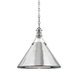 Metal No. 2 Pendant with Polished Nickel Finish