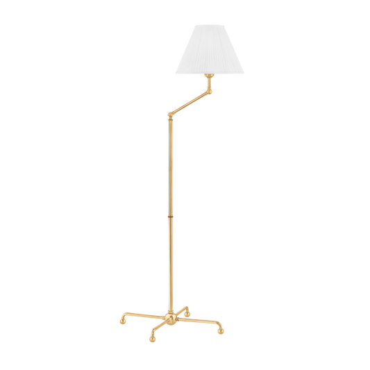 Classic No.1 Floor Lamp with Aged Brass Finish