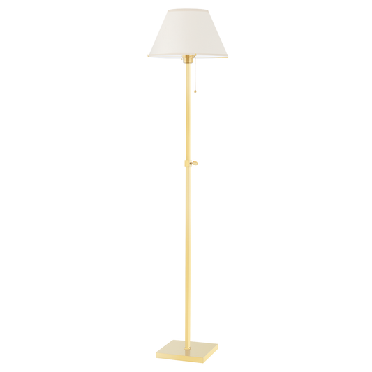 Leeds Floor Lamp with Aged Brass Finish