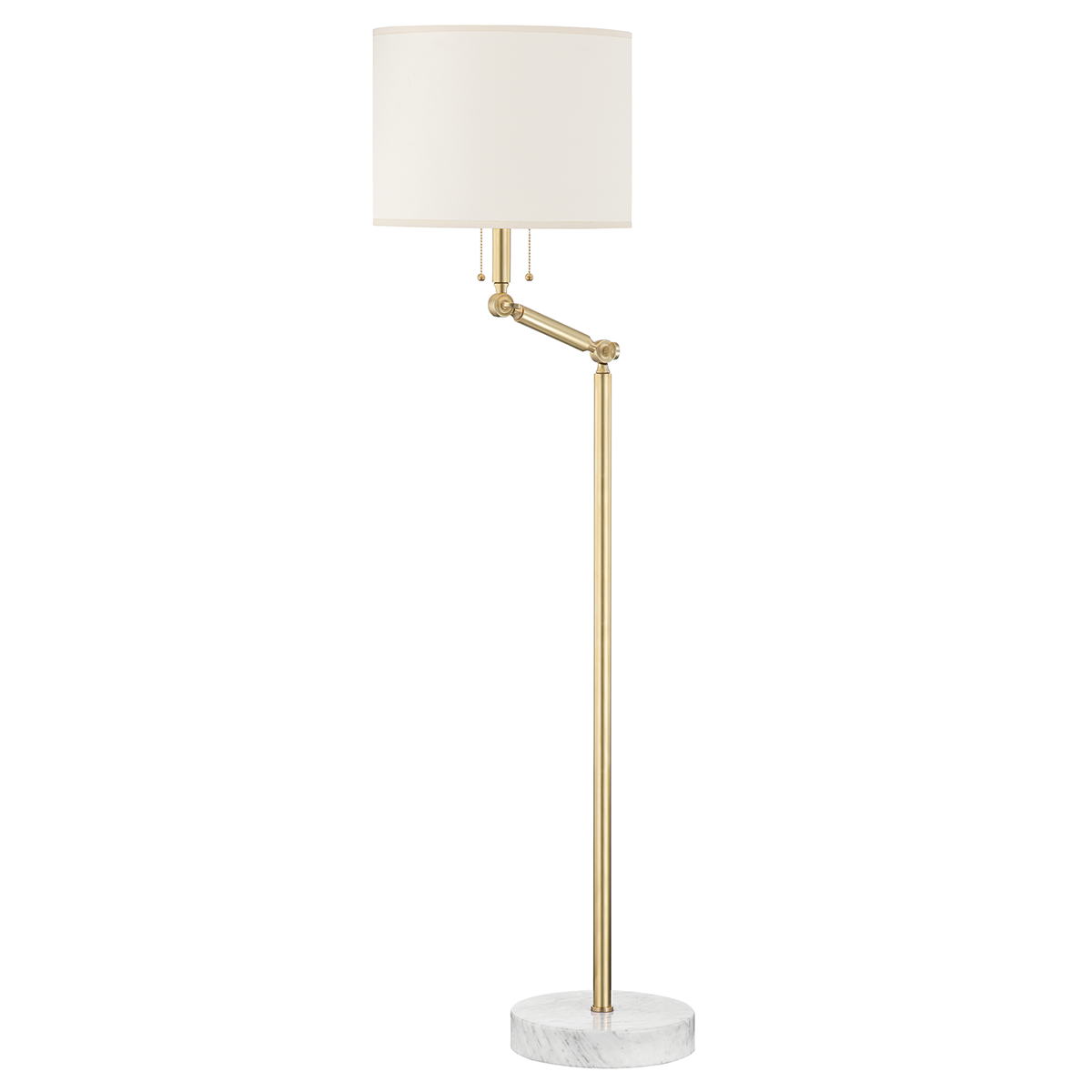 Essex Floor Lamp with Aged Brass Finish