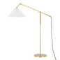 Dorset Floor Lamp with Aged Brass Finish