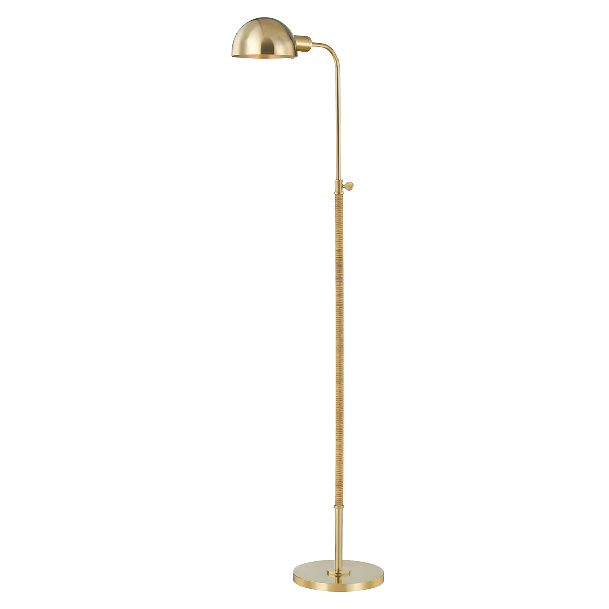 Devon Floor Lamp with Aged Brass Finish
