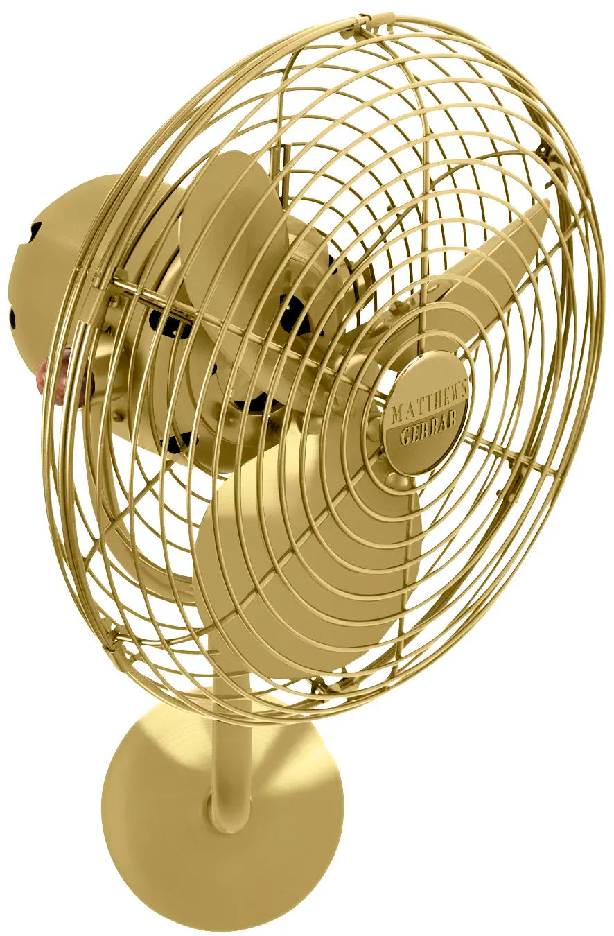 Michelle Parede vintage style wall fan. Multiple Finish Options to choose from
