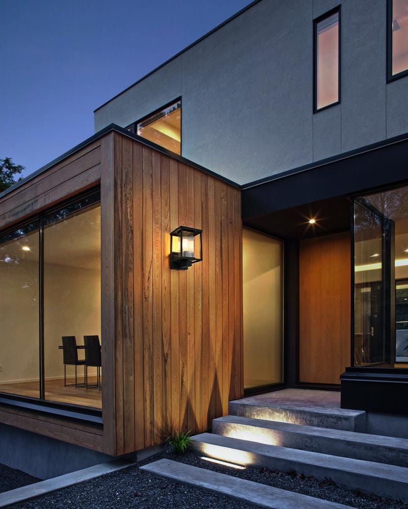 Dover 7 Inch Outdoor Wall Sconce in Black